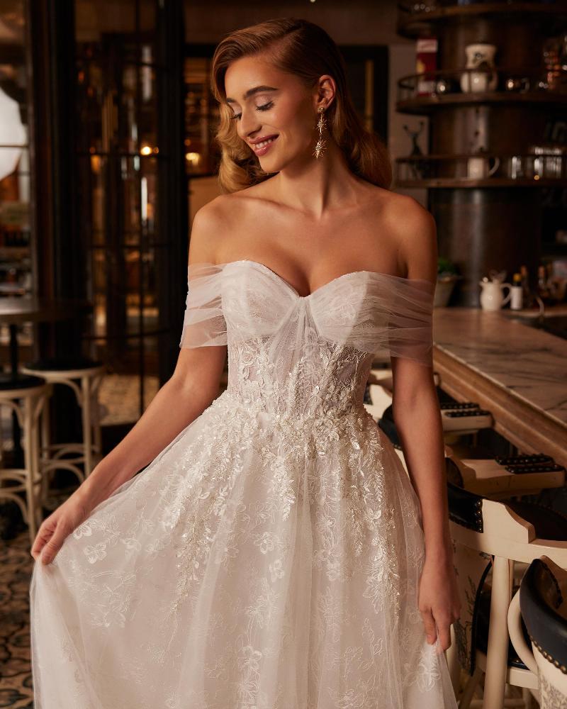 Wedding dress with a lace cape - Wedding dresses - Leah S Designs