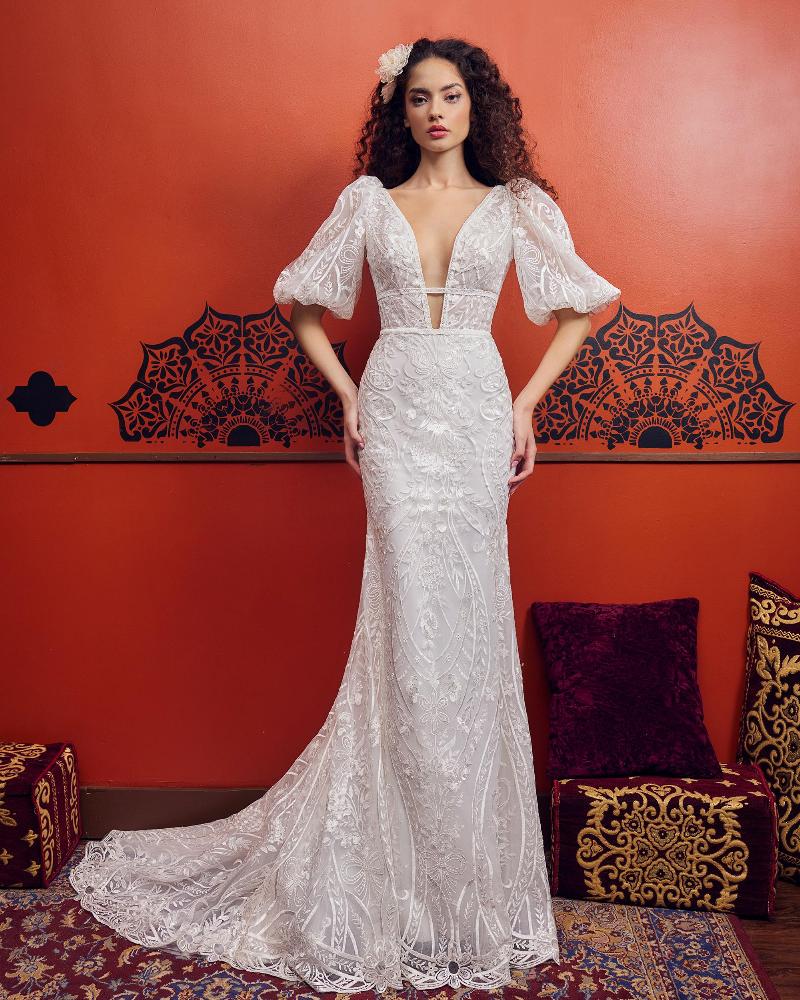https://www.callablanche.com/public/media/images/product/800/519/LP2352-Lace%20Deep%20V%20Wedding%20Dress%20with%20Lace%20Cap%20Sleeves1.jpg
